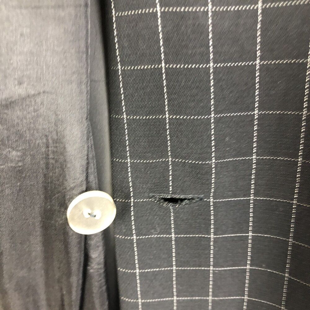 HUGO Buscati Windowpane Grid Sleeveless Blazer Dress Black Size 6 - Picture 7 of 8